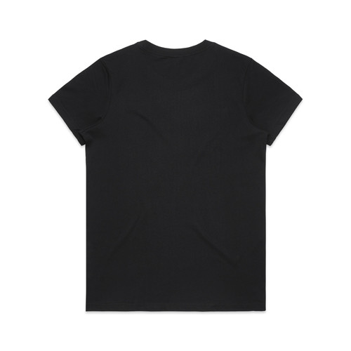 BLACK - BACK wo's-maple-organic-tee-black-back